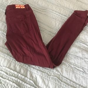 Machine distressed jeans size 28!